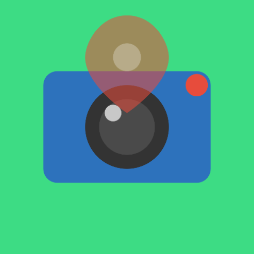 Geotag video camera icon
